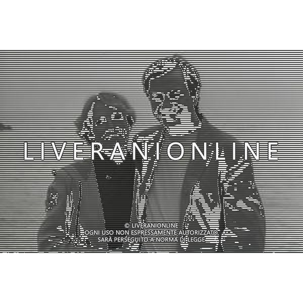 NEG - RETROSPETTIVA REMO GIRONE ATTORE NELLA FOTO REMO GIRONE NELL\'ANNO 1989-1990 CON LA MOGLIE VICTORIA ZINNY AG ALDO LIVERANI SAS