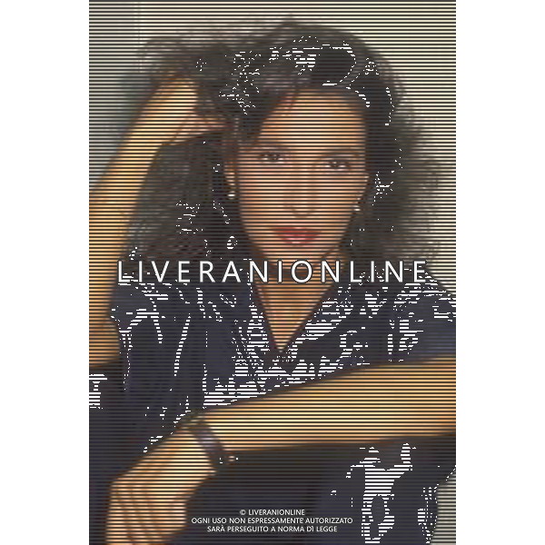 DIAP-RETROSPETTIVA GRAZIA DI MICHELE CANTANTE NELLA FOTO GRAZIA DI MICHELE A SANREMO NELL\'ANNO 1991 AG ALDO LIVERANI SAS