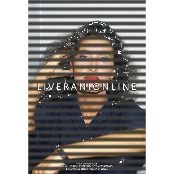 DIAP-RETROSPETTIVA GRAZIA DI MICHELE CANTANTE NELLA FOTO GRAZIA DI MICHELE A SANREMO NELL\'ANNO 1991 AG ALDO LIVERANI SAS