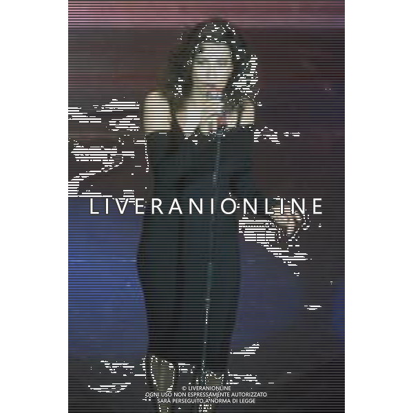 DIAP-RETROSPETTIVA GRAZIA DI MICHELE CANTANTE NELLA FOTO GRAZIA DI MICHELE A SANREMO NELL\'ANNO 1991 AG ALDO LIVERANI SAS