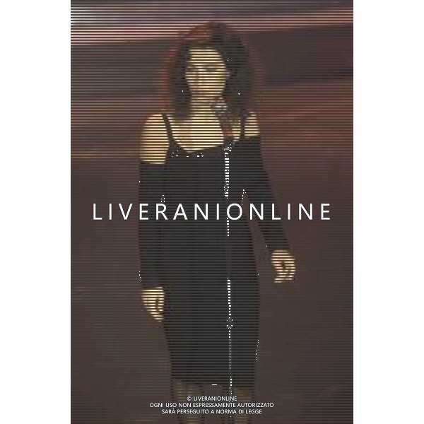 DIAP-RETROSPETTIVA GRAZIA DI MICHELE CANTANTE NELLA FOTO GRAZIA DI MICHELE A SANREMO NELL\'ANNO 1991 AG ALDO LIVERANI SAS