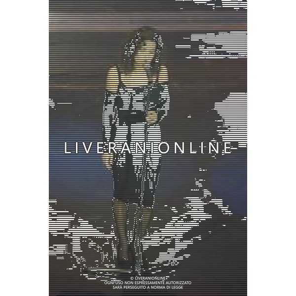 DIAP-RETROSPETTIVA GRAZIA DI MICHELE CANTANTE NELLA FOTO GRAZIA DI MICHELE A SANREMO NELL\'ANNO 1991 AG ALDO LIVERANI SAS