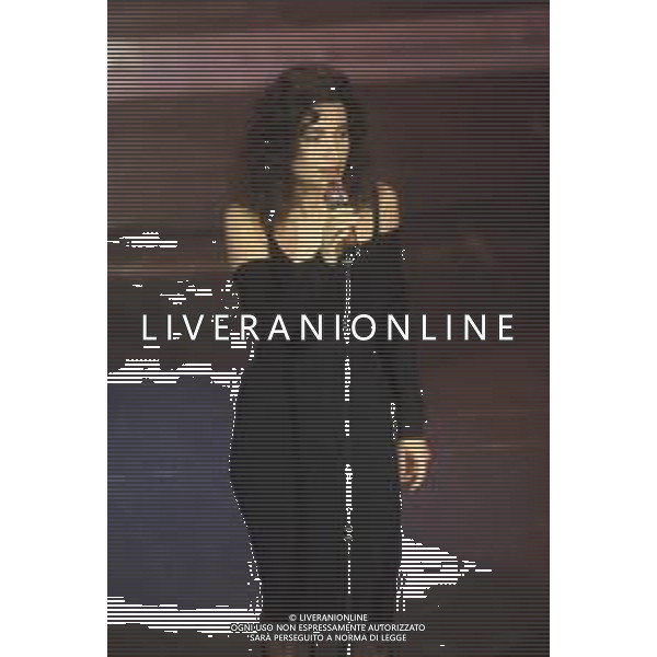 DIAP-RETROSPETTIVA GRAZIA DI MICHELE CANTANTE NELLA FOTO GRAZIA DI MICHELE A SANREMO NELL\'ANNO 1991 AG ALDO LIVERANI SAS