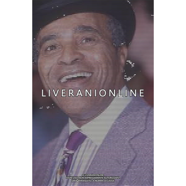 DIAP-RETROSPETTIVA JOHN CARL HENDRICKS CANTANTE E JAZZISTA NELLA FOTO JOHN CARL HENDRICKS A MILANO NELL\'ANNO 1991 AG ALDO LIVERANI SAS