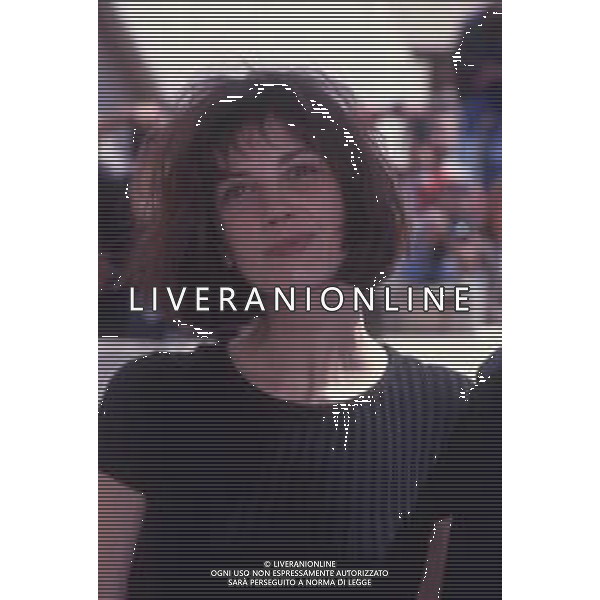 DIAP-RETROSPETTIVA ANN ROUSSELL ATTRICE NELLA FOTO ANN ROUSSELL A CANNES NELL\'ANNO 1991 AG ALDO LIVERANI SAS