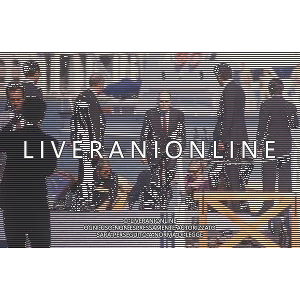 DIAP-RETROSPETTIVA FRANCOIS MITTERAND POLITICO NELLA FOTO FRANCOIS MITTERAND A VENEZIA NELL\'ANNO 1987 AG ALDO LIVERANI SAS