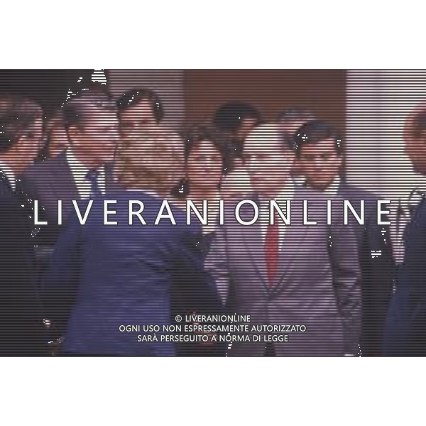 DIAP-RETROSPETTIVA FRANCOIS MITTERAND POLITICO NELLA FOTO FRANCOIS MITTERAND A VENEZIA NELL\'ANNO 1987 AG ALDO LIVERANI SAS