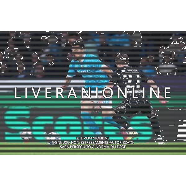 TVPM Napoli, Eintracht Frankfurt Nella Foto: Eljif Elmas, Mario Gotze Foto Mosca, Ag.Liverani - AGENZIA ALDO LIVERANI SAS -TVPM Napoli vs Eintracht Francoforte 4a Giornata Champions League 04.11.2025