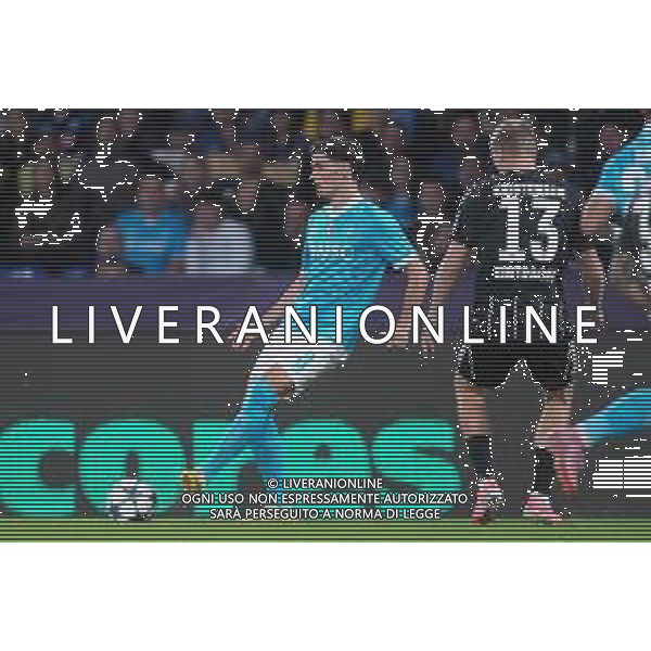 TVPM Napoli, Eintracht Frankfurt Nella Foto: Miguel Gutierrez Foto Mosca, Ag.Liverani - AGENZIA ALDO LIVERANI SAS -TVPM Napoli vs Eintracht Francoforte 4a Giornata Champions League 04.11.2025