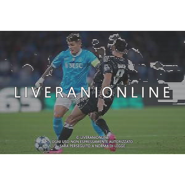 TVPM Napoli, Eintracht Frankfurt Nella Foto: Giovanni Di Lorenzo Foto Mosca, Ag.Liverani - AGENZIA ALDO LIVERANI SAS -TVPM Napoli vs Eintracht Francoforte 4a Giornata Champions League 04.11.2025