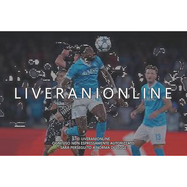 TVPM Napoli, Eintracht Frankfurt Nella Foto: Frank Anguissa Foto Mosca, Ag.Liverani - AGENZIA ALDO LIVERANI SAS -TVPM Napoli vs Eintracht Francoforte 4a Giornata Champions League 04.11.2025