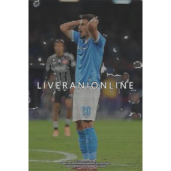 TVPM Napoli, Eintracht Frankfurt Nella Foto: Delusione Eljif Elmas Foto Mosca, Ag.Liverani - AGENZIA ALDO LIVERANI SAS -TVPM Napoli vs Eintracht Francoforte 4a Giornata Champions League 04.11.2025