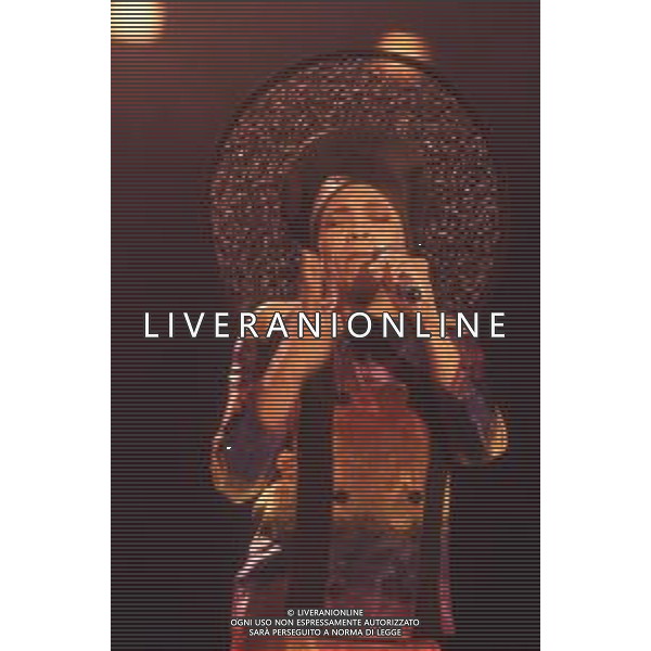 DIAP-RETROSPETTIVA DEE DEE BRIDGEWATER CANTANTE NELLA FOTO DEE DEE BRIDGEWATER A SANREMO NELL\'ANNO 1990 AG ALDO LIVERANI SAS