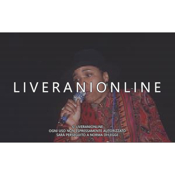 DIAP-RETROSPETTIVA DEE DEE BRIDGEWATER CANTANTE NELLA FOTO DEE DEE BRIDGEWATER A SANREMO NELL\'ANNO 1990 AG ALDO LIVERANI SAS