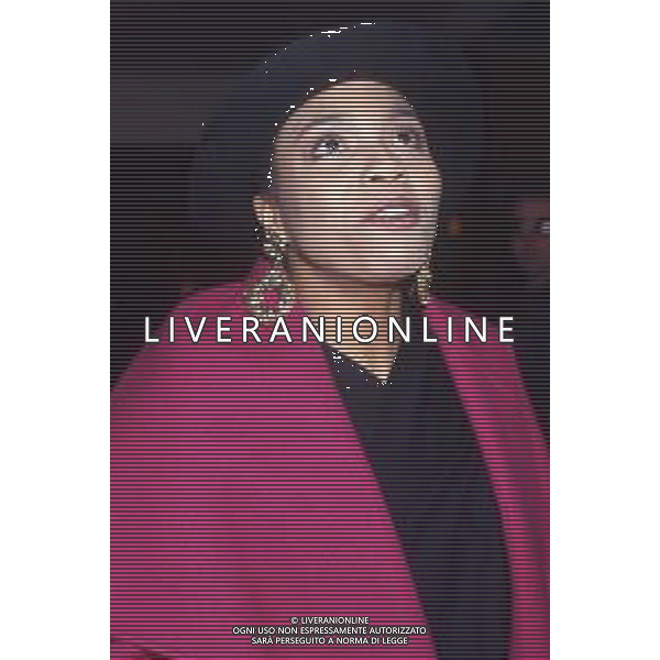 DIAP-RETROSPETTIVA DEE DEE BRIDGEWATER CANTANTE NELLA FOTO DEE DEE BRIDGEWATER A SANREMO NELL\'ANNO 1990 AG ALDO LIVERANI SAS