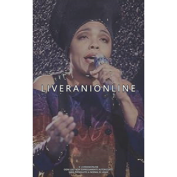 DIAP-RETROSPETTIVA DEE DEE BRIDGEWATER CANTANTE NELLA FOTO DEE DEE BRIDGEWATER A SANREMO NELL\'ANNO 1990 AG ALDO LIVERANI SAS