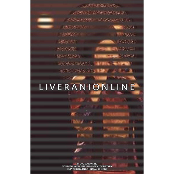 DIAP-RETROSPETTIVA DEE DEE BRIDGEWATER CANTANTE NELLA FOTO DEE DEE BRIDGEWATER A SANREMO NELL\'ANNO 1990 AG ALDO LIVERANI SAS