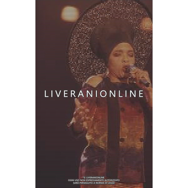 DIAP-RETROSPETTIVA DEE DEE BRIDGEWATER CANTANTE NELLA FOTO DEE DEE BRIDGEWATER A SANREMO NELL\'ANNO 1990 AG ALDO LIVERANI SAS