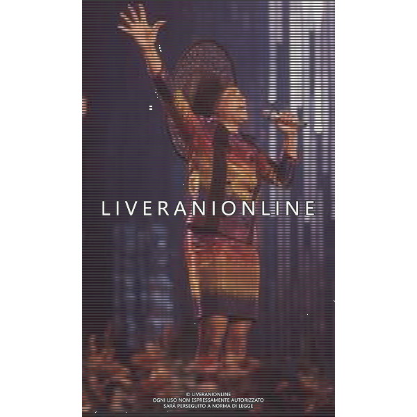 DIAP-RETROSPETTIVA DEE DEE BRIDGEWATER CANTANTE NELLA FOTO DEE DEE BRIDGEWATER A SANREMO NELL\'ANNO 1990 AG ALDO LIVERANI SAS