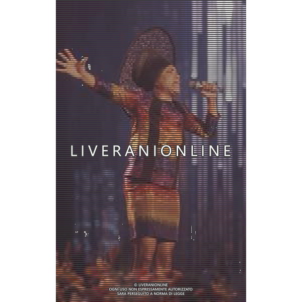 DIAP-RETROSPETTIVA DEE DEE BRIDGEWATER CANTANTE NELLA FOTO DEE DEE BRIDGEWATER A SANREMO NELL\'ANNO 1990 AG ALDO LIVERANI SAS