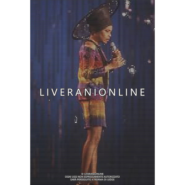 DIAP-RETROSPETTIVA DEE DEE BRIDGEWATER CANTANTE NELLA FOTO DEE DEE BRIDGEWATER A SANREMO NELL\'ANNO 1990 AG ALDO LIVERANI SAS