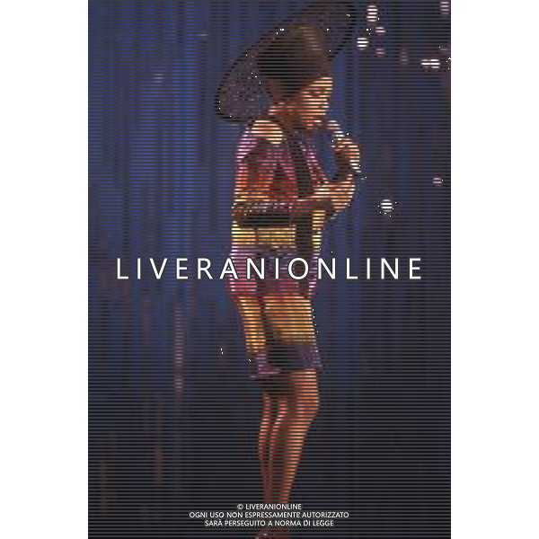 DIAP-RETROSPETTIVA DEE DEE BRIDGEWATER CANTANTE NELLA FOTO DEE DEE BRIDGEWATER A SANREMO NELL\'ANNO 1990 AG ALDO LIVERANI SAS