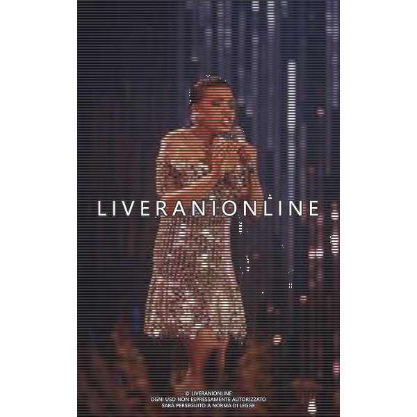 DIAP-RETROSPETTIVA DEE DEE BRIDGEWATER CANTANTE NELLA FOTO DEE DEE BRIDGEWATER A SANREMO NELL\'ANNO 1990 AG ALDO LIVERANI SAS