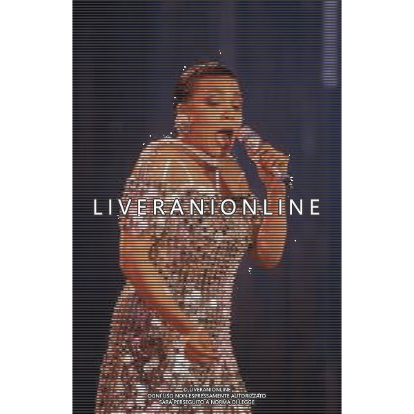 DIAP-RETROSPETTIVA DEE DEE BRIDGEWATER CANTANTE NELLA FOTO DEE DEE BRIDGEWATER A SANREMO NELL\'ANNO 1990 AG ALDO LIVERANI SAS