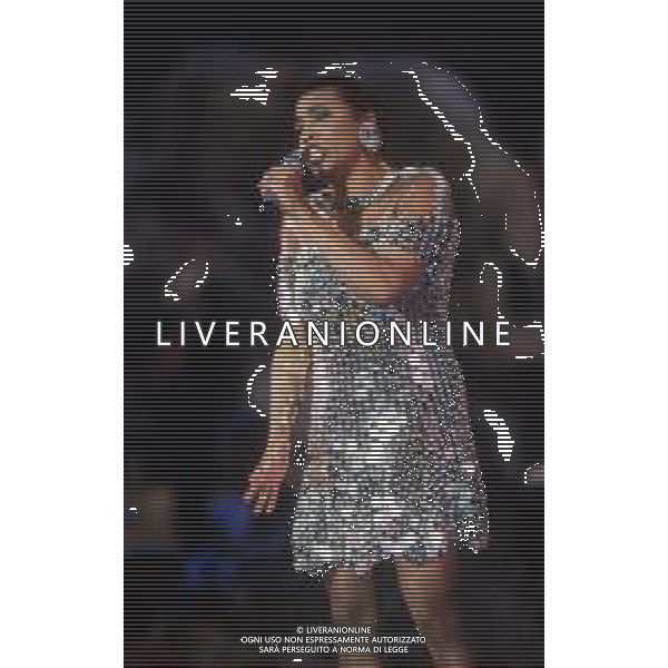 DIAP-RETROSPETTIVA DEE DEE BRIDGEWATER CANTANTE NELLA FOTO DEE DEE BRIDGEWATER A SANREMO NELL\'ANNO 1990 AG ALDO LIVERANI SAS