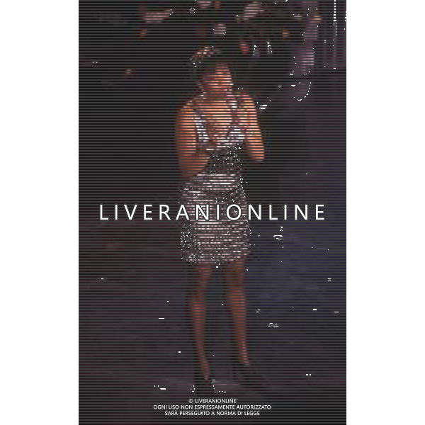 DIAP-RETROSPETTIVA DEE DEE BRIDGEWATER CANTANTE NELLA FOTO DEE DEE BRIDGEWATER A SANREMO NELL\'ANNO 1990 AG ALDO LIVERANI SAS