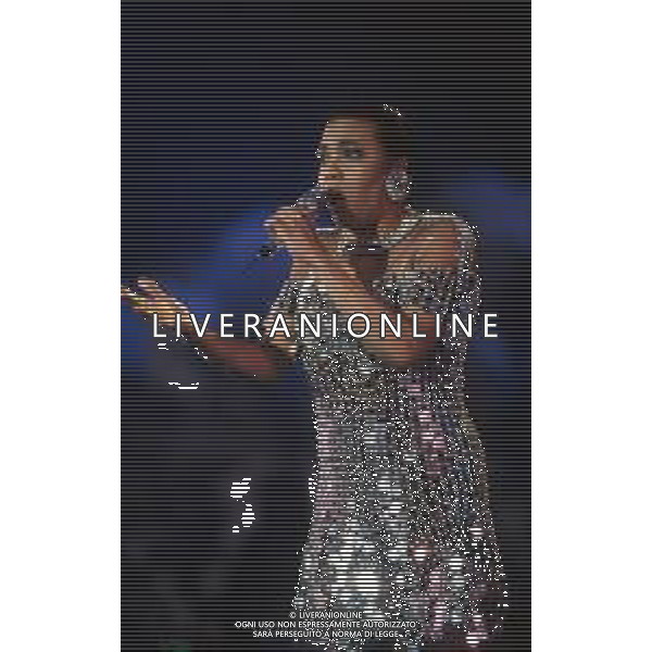 DIAP-RETROSPETTIVA DEE DEE BRIDGEWATER CANTANTE NELLA FOTO DEE DEE BRIDGEWATER A SANREMO NELL\'ANNO 1990 AG ALDO LIVERANI SAS