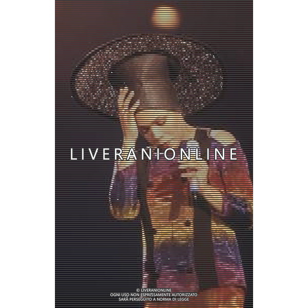 DIAP-RETROSPETTIVA DEE DEE BRIDGEWATER CANTANTE NELLA FOTO DEE DEE BRIDGEWATER A SANREMO NELL\'ANNO 1990 AG ALDO LIVERANI SAS