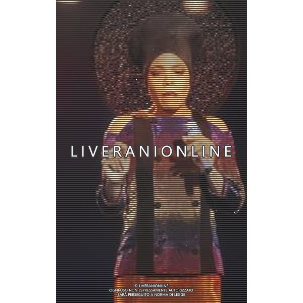 DIAP-RETROSPETTIVA DEE DEE BRIDGEWATER CANTANTE NELLA FOTO DEE DEE BRIDGEWATER A SANREMO NELL\'ANNO 1990 AG ALDO LIVERANI SAS