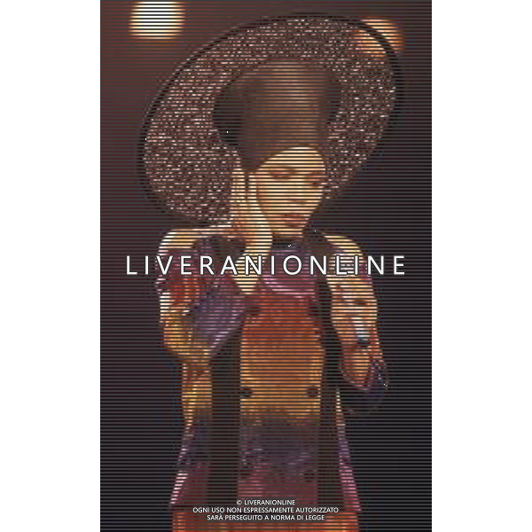 DIAP-RETROSPETTIVA DEE DEE BRIDGEWATER CANTANTE NELLA FOTO DEE DEE BRIDGEWATER A SANREMO NELL\'ANNO 1990 AG ALDO LIVERANI SAS