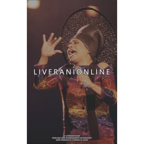 DIAP-RETROSPETTIVA DEE DEE BRIDGEWATER CANTANTE NELLA FOTO DEE DEE BRIDGEWATER A SANREMO NELL\'ANNO 1990 AG ALDO LIVERANI SAS