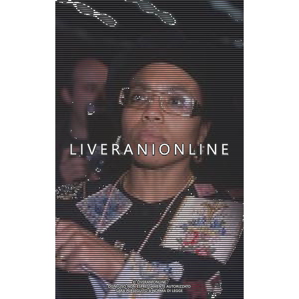 DIAP-RETROSPETTIVA DEE DEE BRIDGEWATER CANTANTE NELLA FOTO DEE DEE BRIDGEWATER A SANREMO NELL\'ANNO 1990 AG ALDO LIVERANI SAS