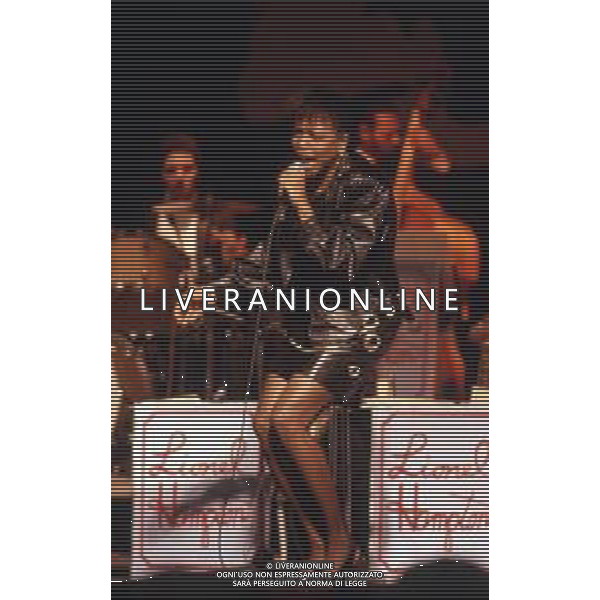 DIAP-RETROSPETTIVA DEE DEE BRIDGEWATER CANTANTE NELLA FOTO DEE DEE BRIDGEWATER A SANREMO NELL\'ANNO 1990 AG ALDO LIVERANI SAS