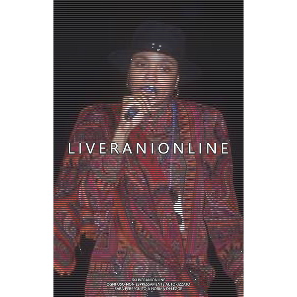 DIAP-RETROSPETTIVA DEE DEE BRIDGEWATER CANTANTE NELLA FOTO DEE DEE BRIDGEWATER A SANREMO NELL\'ANNO 1990 AG ALDO LIVERANI SAS