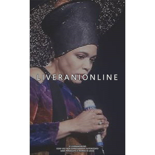 DIAP-RETROSPETTIVA DEE DEE BRIDGEWATER CANTANTE NELLA FOTO DEE DEE BRIDGEWATER A SANREMO NELL\'ANNO 1990 AG ALDO LIVERANI SAS