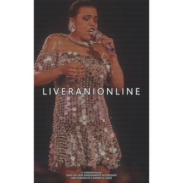 DIAP-RETROSPETTIVA DEE DEE BRIDGEWATER CANTANTE NELLA FOTO DEE DEE BRIDGEWATER A SANREMO NELL\'ANNO 1990 AG ALDO LIVERANI SAS