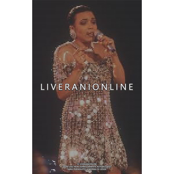 DIAP-RETROSPETTIVA DEE DEE BRIDGEWATER CANTANTE NELLA FOTO DEE DEE BRIDGEWATER A SANREMO NELL\'ANNO 1990 AG ALDO LIVERANI SAS