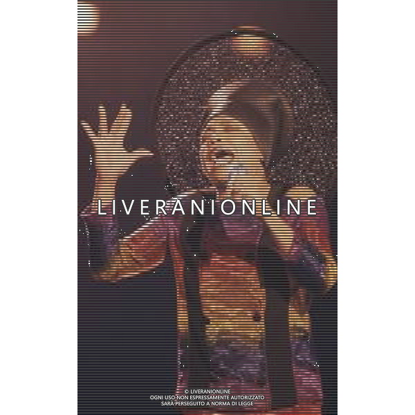 DIAP-RETROSPETTIVA DEE DEE BRIDGEWATER CANTANTE NELLA FOTO DEE DEE BRIDGEWATER A SANREMO NELL\'ANNO 1990 AG ALDO LIVERANI SAS