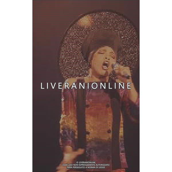 DIAP-RETROSPETTIVA DEE DEE BRIDGEWATER CANTANTE NELLA FOTO DEE DEE BRIDGEWATER A SANREMO NELL\'ANNO 1990 AG ALDO LIVERANI SAS