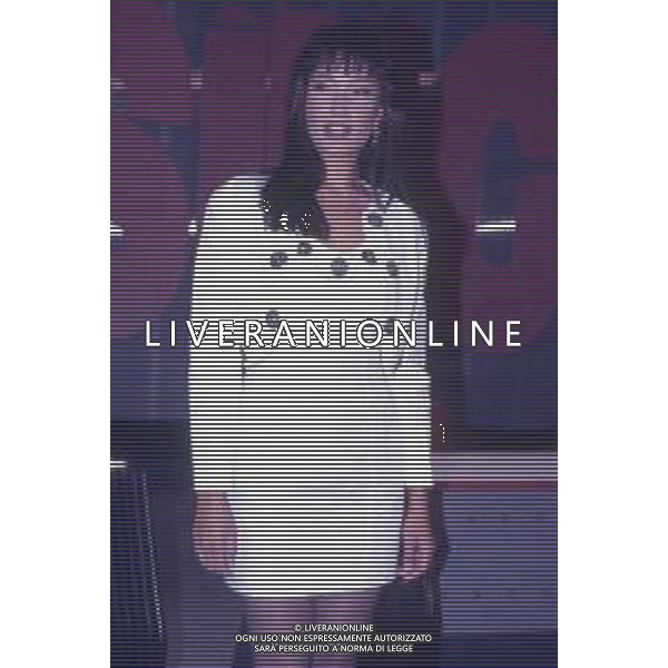 DIAP-RETROSPETTIVA KAY SANDVIK PRESENTATRICE TELEVISIVA E CONDUTTRICE RADIOFONICA NELLA FOTO KAY SANDVIK A MILANO NELL\'ANNO 1991 TRASMISSIONE TELEVISIVA “ PRESSING “ AG ALDO LIVERANI SAS