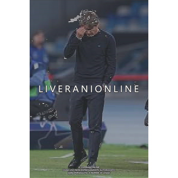 TVPM Napoli, Eintracht Frankfurt Nella Foto: delusione Antonio Conte Foto Mosca, Ag.Liverani - AGENZIA ALDO LIVERANI SAS -TVPM Napoli vs Eintracht Francoforte 4a Giornata Champions League 04.11.2025