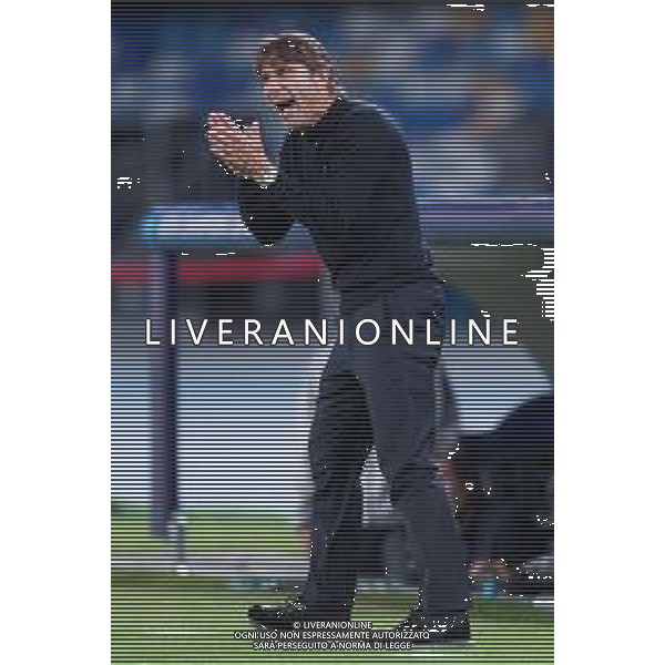 TVPM Napoli, Eintracht Frankfurt Nella Foto: Antonio Conte Foto Mosca, Ag.Liverani - AGENZIA ALDO LIVERANI SAS -TVPM Napoli vs Eintracht Francoforte 4a Giornata Champions League 04.11.2025