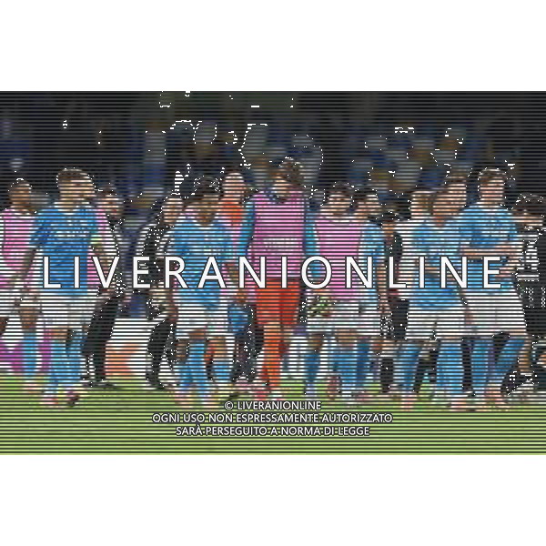 TVPM Napoli, Eintracht Frankfurt Nella Foto: fine gara napoli Foto Mosca, Ag.Liverani - AGENZIA ALDO LIVERANI SAS -TVPM Napoli vs Eintracht Francoforte 4a Giornata Champions League 04.11.2025