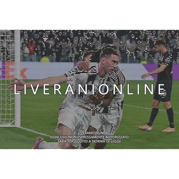 Torino 04.11.2025 Allianz Stadium TVAF-©Alessandro Falzone/Ag. Aldo Liverani sas Juventus vs Sporting Lisbona Uefa Champions League 2025/2026 4a giornata Nella foto: esultanza gol di vlahovic