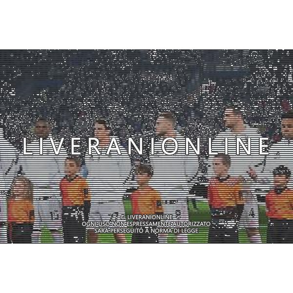 TVPG Juventus FC vs SCP Sporting Lisbona nella foto Pierre Kalulu (Fc Juventus), Andrea Cambiaso (Fc Juventus), Teun Koopmeiners (Fc Juventus), Federico Gatti (Fc Juventus)0 4-11-2025 Allianz Stadium, Torino (ITA) - Quarta Giornata Champions League 2025/26 ©TVPG Pasquale Golia - AGENZIA ALDO LIVERANI SAS