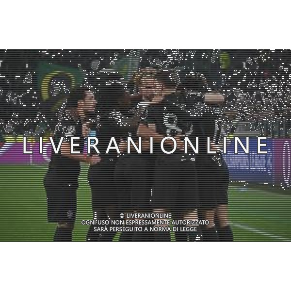 TVPG Juventus FC vs SCP Sporting Lisbona nella foto Esultanza dopo la rete Sporting Lisbona 04-11-2025 Allianz Stadium, Torino (ITA) - Quarta Giornata Champions League 2025/26 ©TVPG Pasquale Golia - AGENZIA ALDO LIVERANI SAS